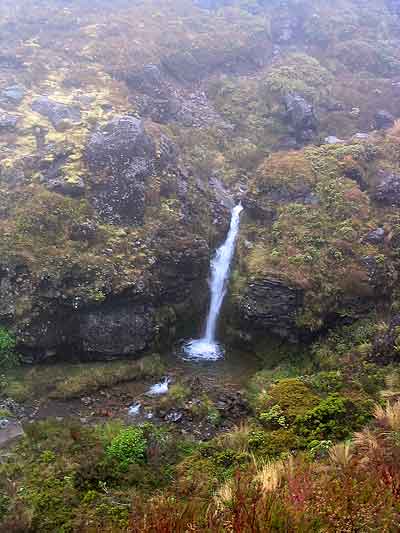 Mangatapopo waterfall